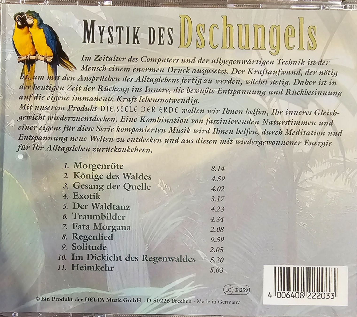 CD: Mystik des Dschungels – Usato da Wahlen b. Laufen venduto da Cg10 1