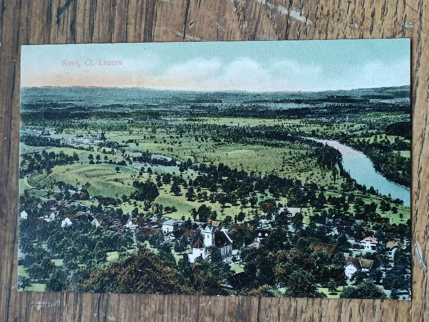 Ansichtskarten: Alte PK / Root LU - Gelaufen 1908 – Gebraucht aus Brugg AG von Ente015