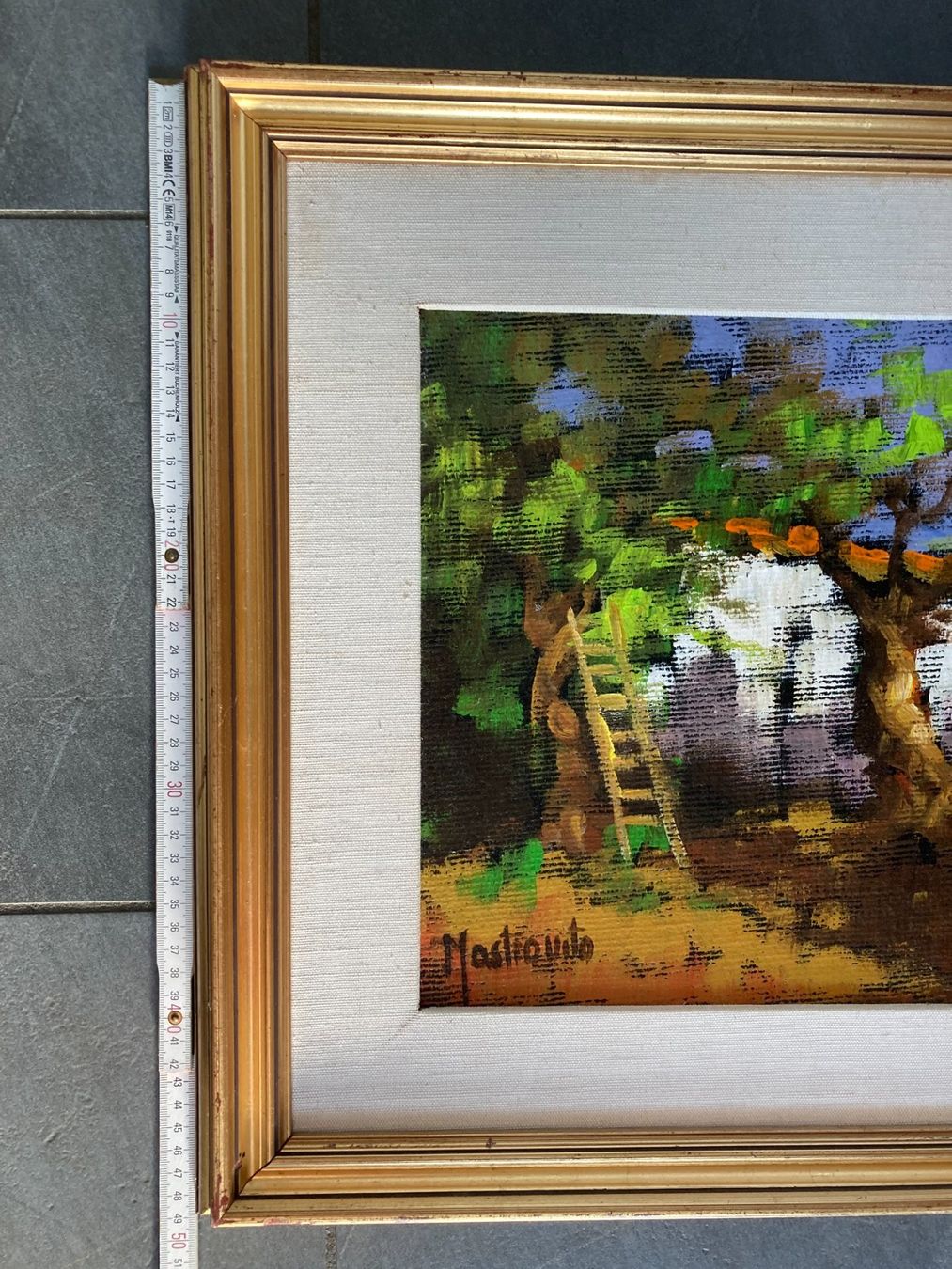 Gemälde: Gemälde südliche Landschaft signiert Mastrovito (1940-2000) – Gebraucht aus Subingen von ArtBead 7