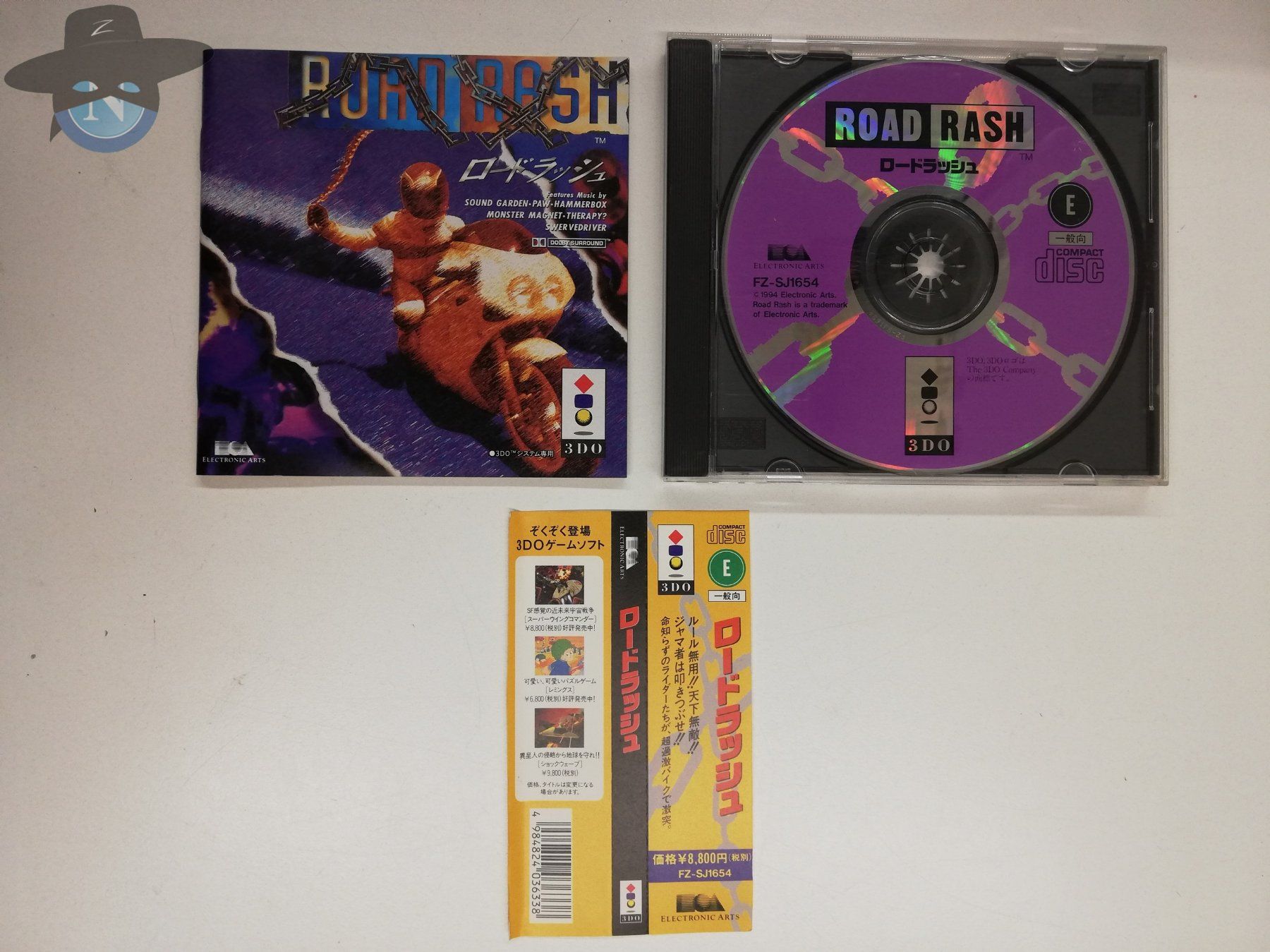 Giochi: Road Rash / Panasonic 3DO / JAPAN Version inkl. Spine – Usato da St. Gallen venduto da zorro_dc