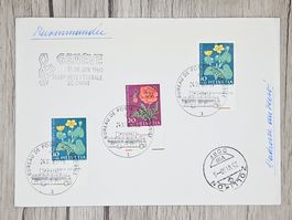 CL13 Enveloppe + Timbre Suisse 1960