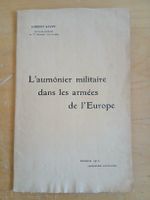 Livre ancien: L'aumônerie militaire 1910 Suisse Europe