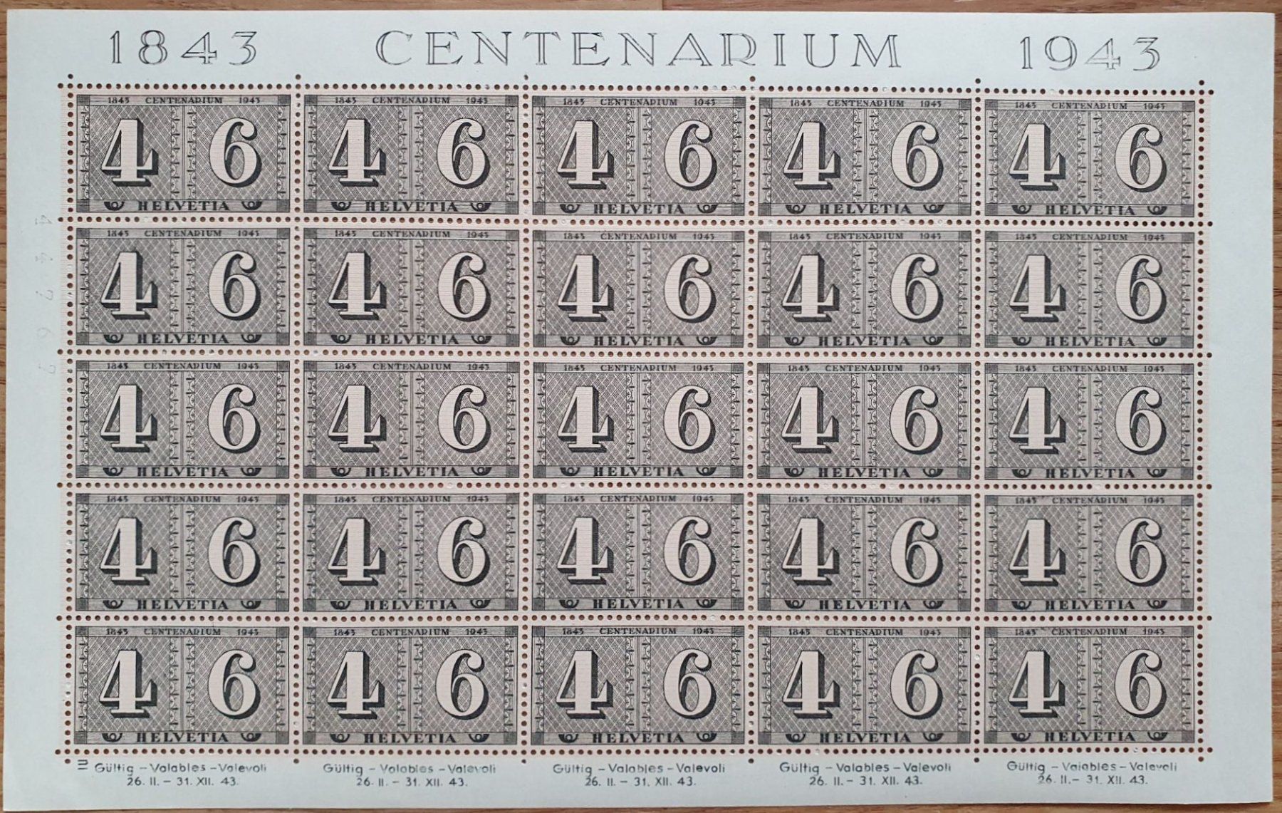 Alle Briefmarken: 258 Postfrischer Bogen – Gebraucht aus Fislisbach von Zigzag12