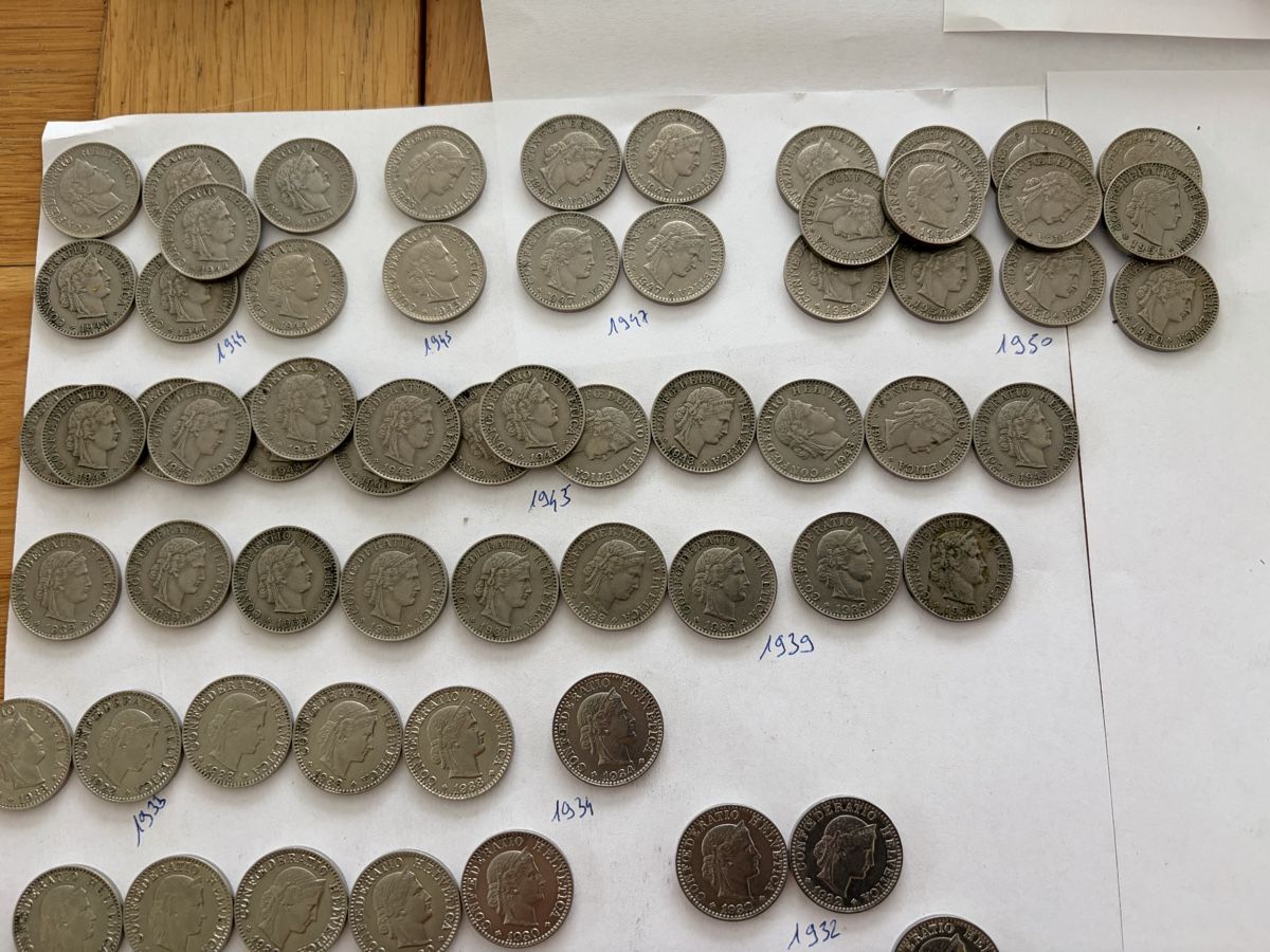 Tutti le monete: Pièces 20 centimes de 1884 à 1950 – Usato da Echallens venduto da JAR69 3