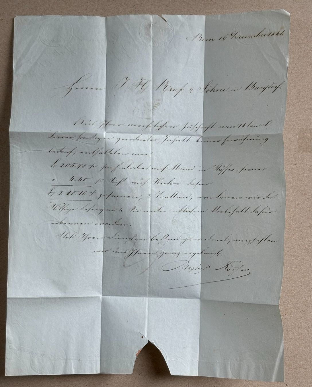 Documenti: HISTORISCHER BRIEF BERN-BURGDORF – Usato da Ostermundigen venduto da wini63 2