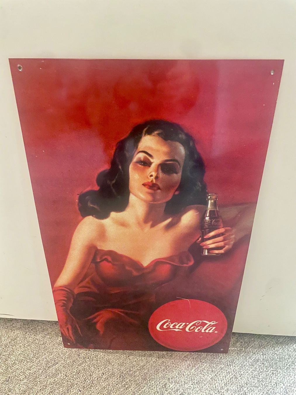 Schilder: 2 Vintage Coca-Cola Blechschild Schilder Retro Werbung – Gebraucht aus Laax GR von Snowman44 3