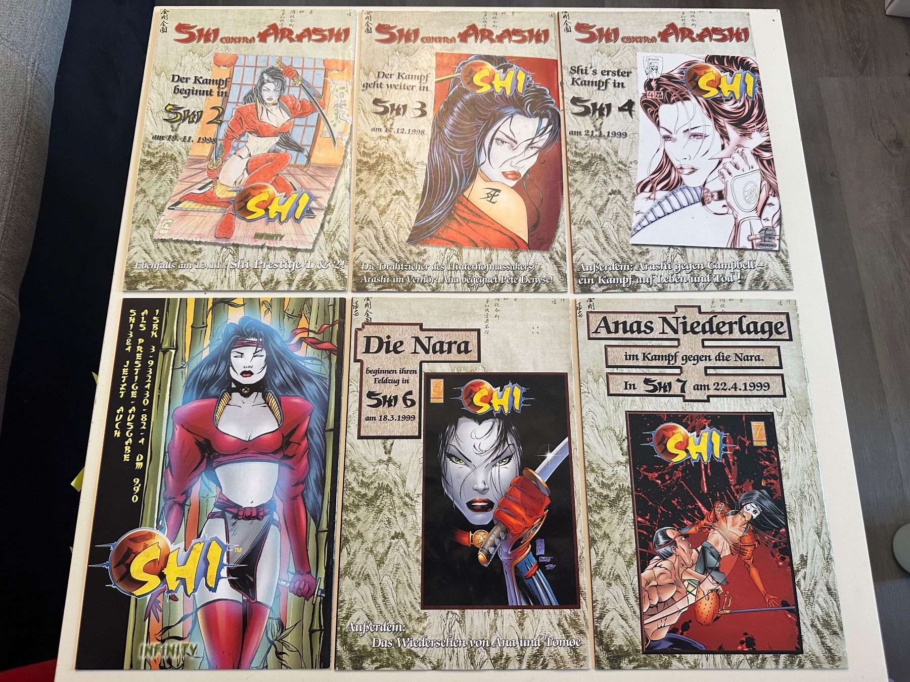 Fumetti: 7ner LOT SHI Band 1 - 6, 9 - INFINITY – Usato da Münsingen venduto da Ganjam 1