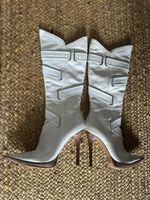 Stivali Casadei pelle bianco tacco alto misura 39