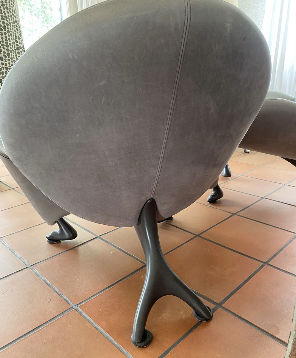 Leolux Poltrone: 2x Leolux Papageno Sessel – Usato da Trélex venduto da stripedthrift 2