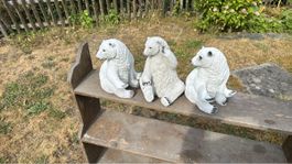 Deko Eisbär Figur Wetterfest Garten Dekoration