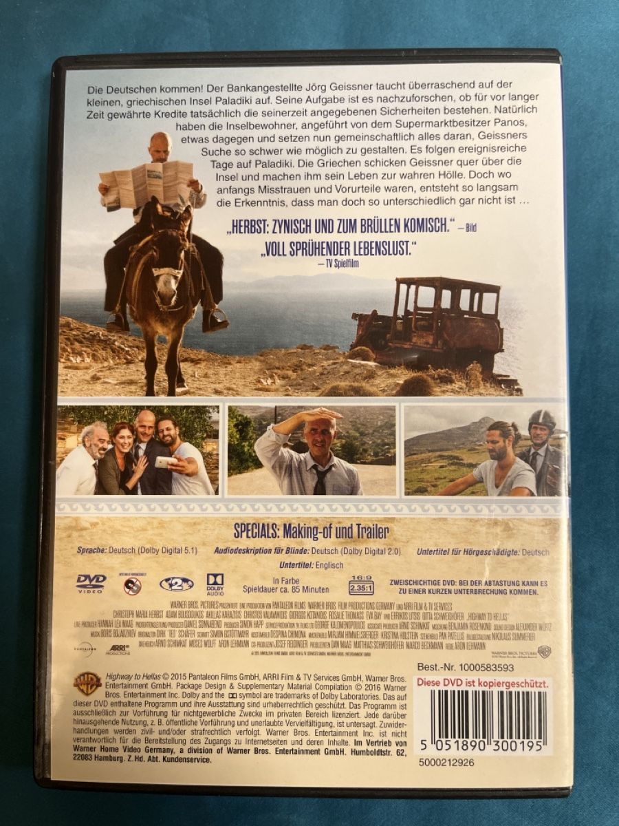 Alle DVDs: Highway to Hellas – Gebraucht aus Haslen AI von GOLD73 1