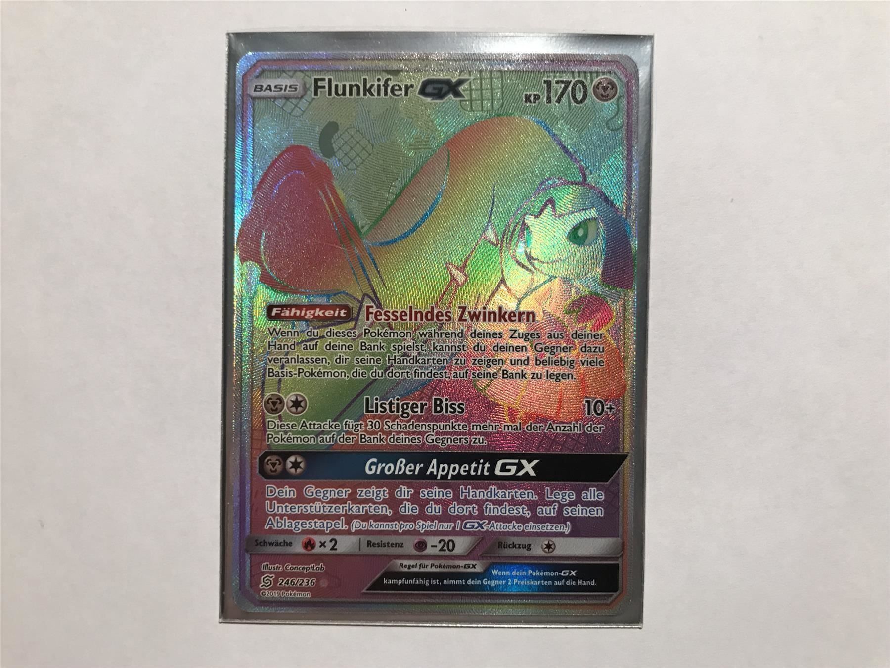Pokémon Carte collezionabili: Flunkifer GX Rainbow – Nuovo (secondo la descrizione) da Hagendorn venduto da Pokecollectorch