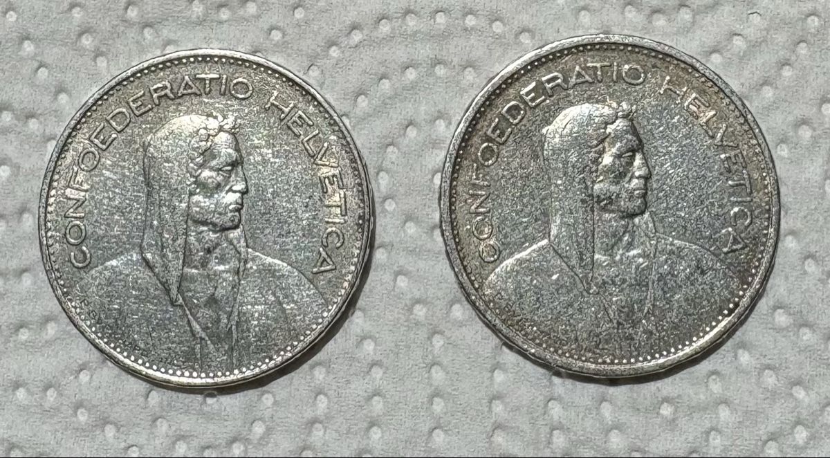 Tutti le monete: 5.- Fr. 1935 und 1940 – Usato da Maisprach venduto da Lls1 1