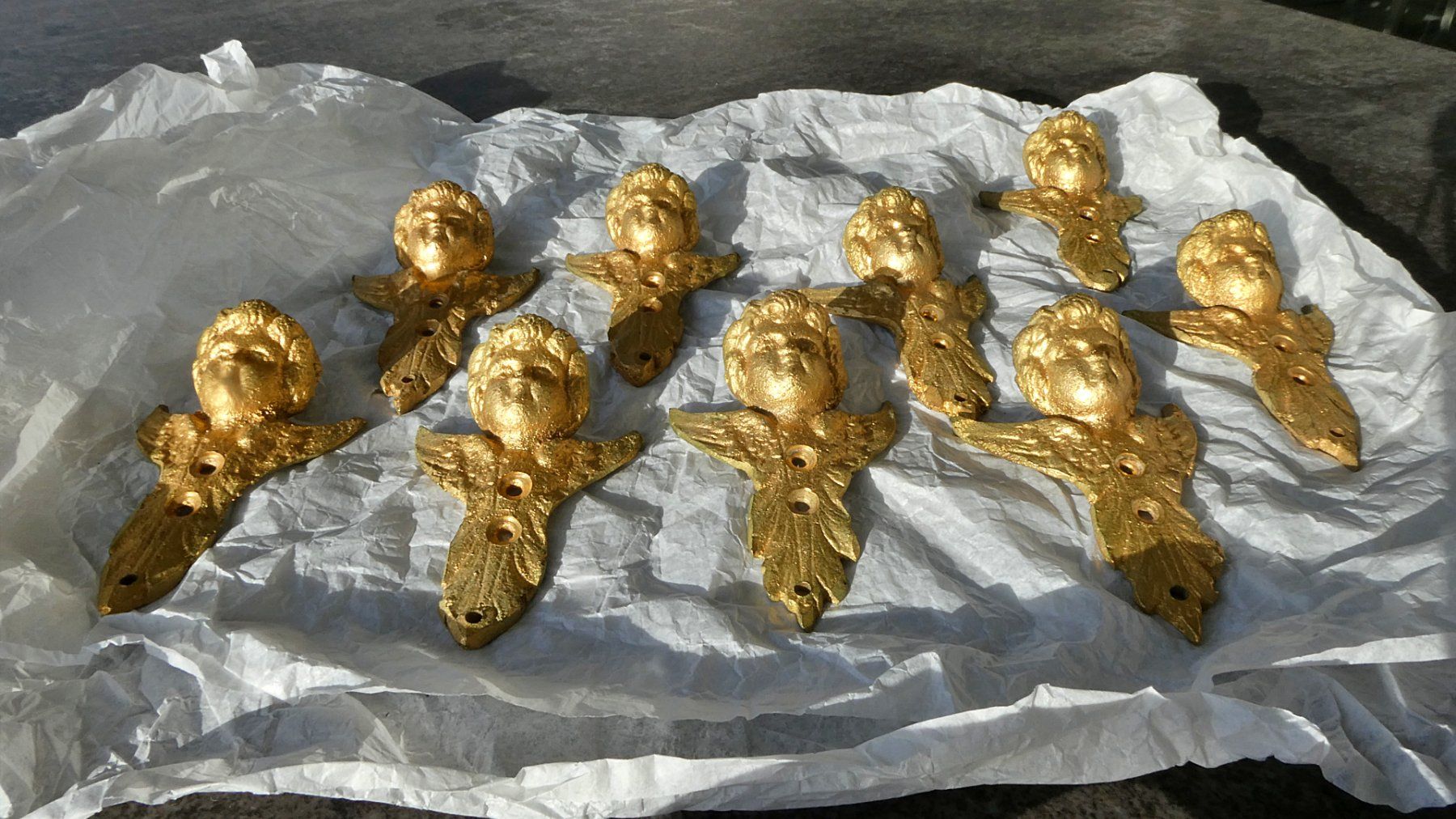 Statuette: Messingengel; 9 Stück – Usato da Rubigen venduto da OPERNFREUND 2