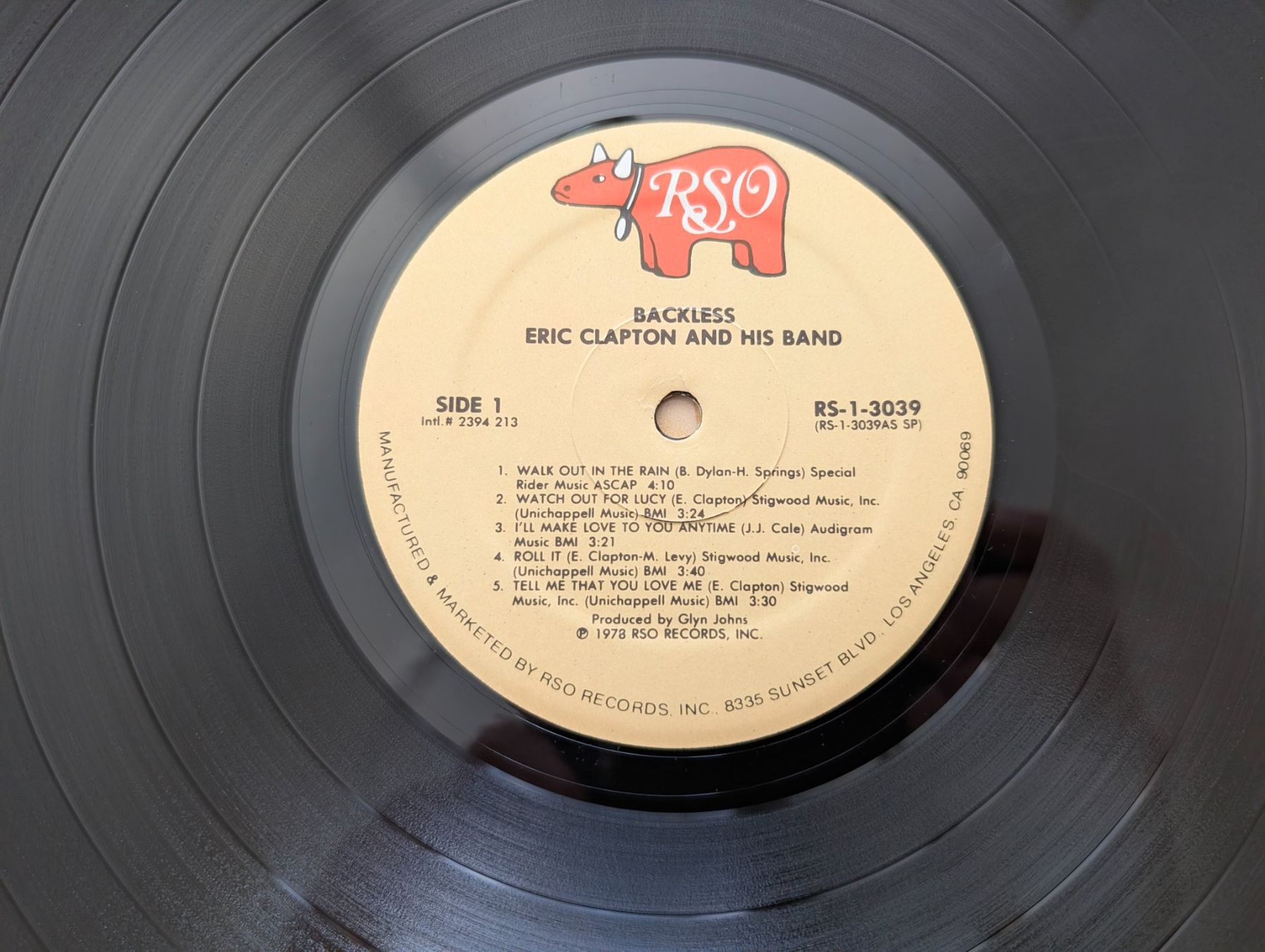Vinyles: Eric Clapton – Backless  US 78 – D'occasion à Ebikon par soundundvielfalt 6