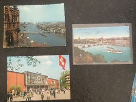 3 alte Ansichtskarten von Basel, Schweiz, Vintage Top!