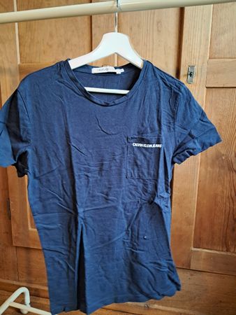 Calvin Klein Jeans T-Shirt, blau, XS, neuwertig