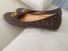 RARITÄT - stylischer/edler FENDI Ballerina, braun, 41