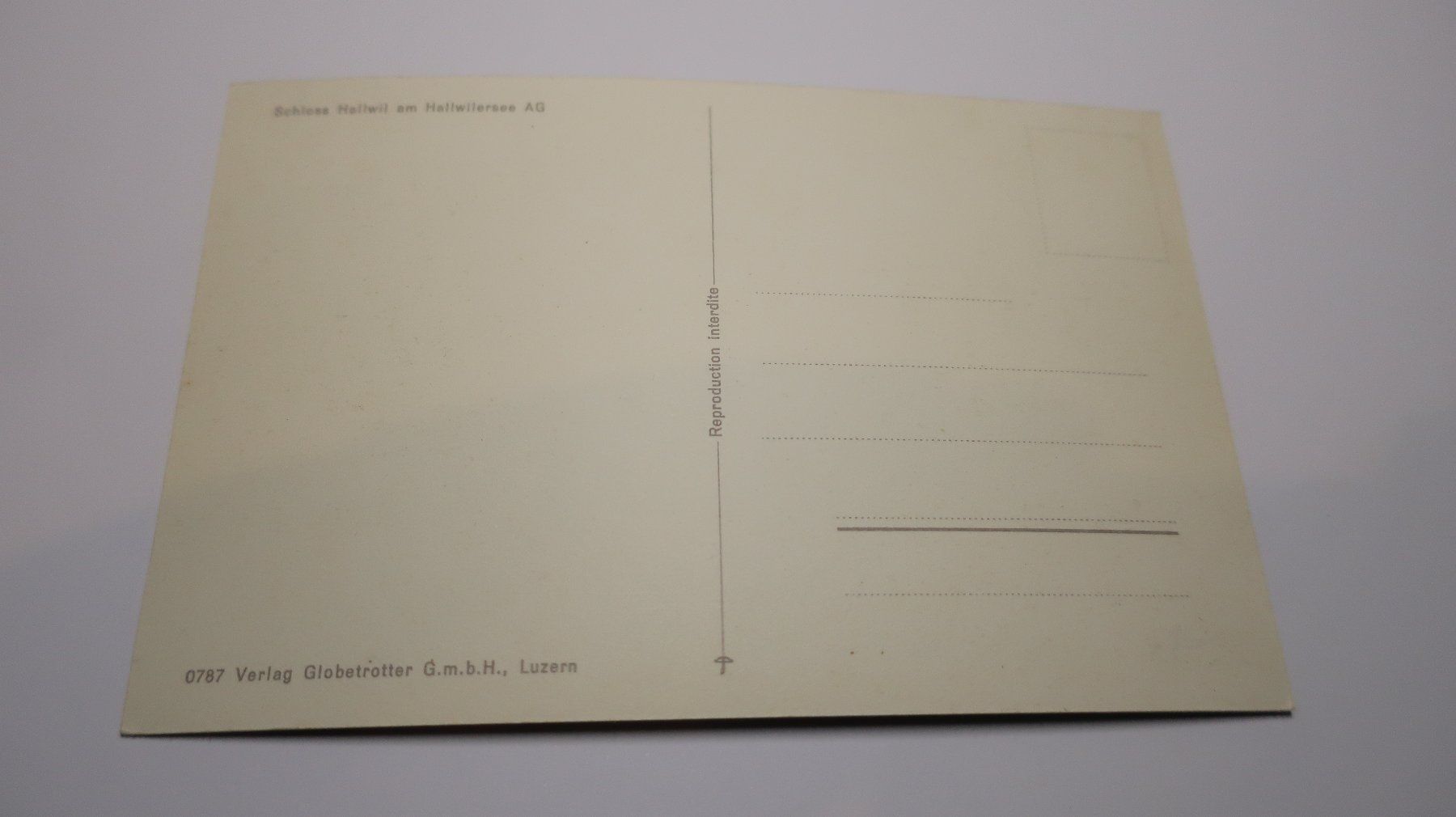 Cartoline postali: Schloss Hallwil am Hallwilersee AG – Usato da Cormoret venduto da Pascalll2001 2