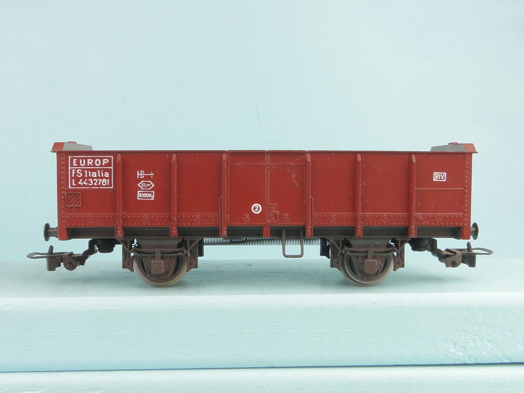 Rivarossi Modellini di ferrovie: Rivarossi 2 X 2009 Offener Güterwagen – Usato da Bülach venduto da cann11 2