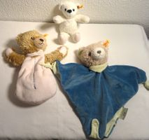 3 x STEIFF Teddy Bären fürs Baby Nuscheli