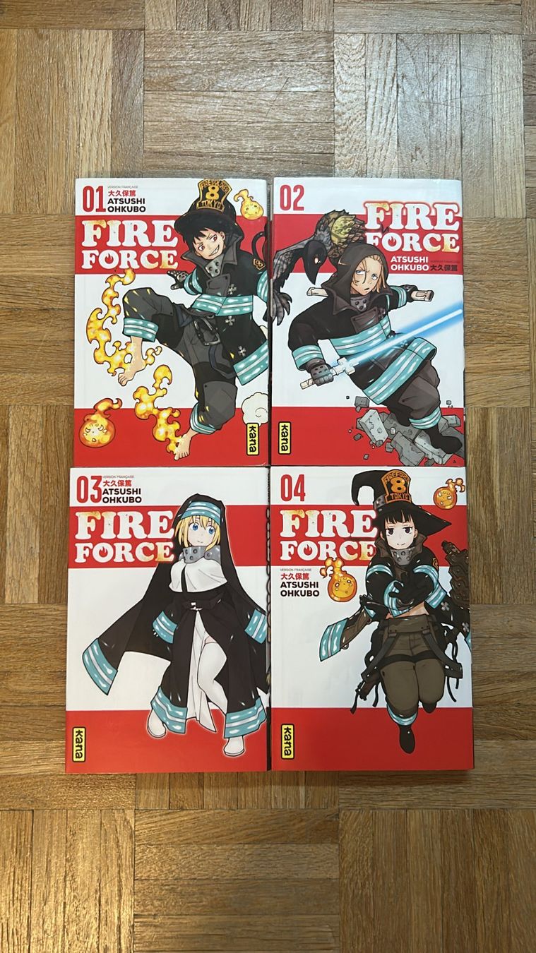 Fumetti: Manga FIRE FORCE, vol 1-4 – Usato da Genève venduto da katjaingeneva