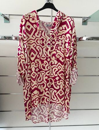 Tunikabluse Beere/Creme - One Size für ca. 36/38/40