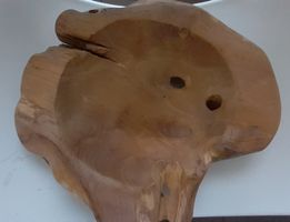 Teak Holz Schale Neu
