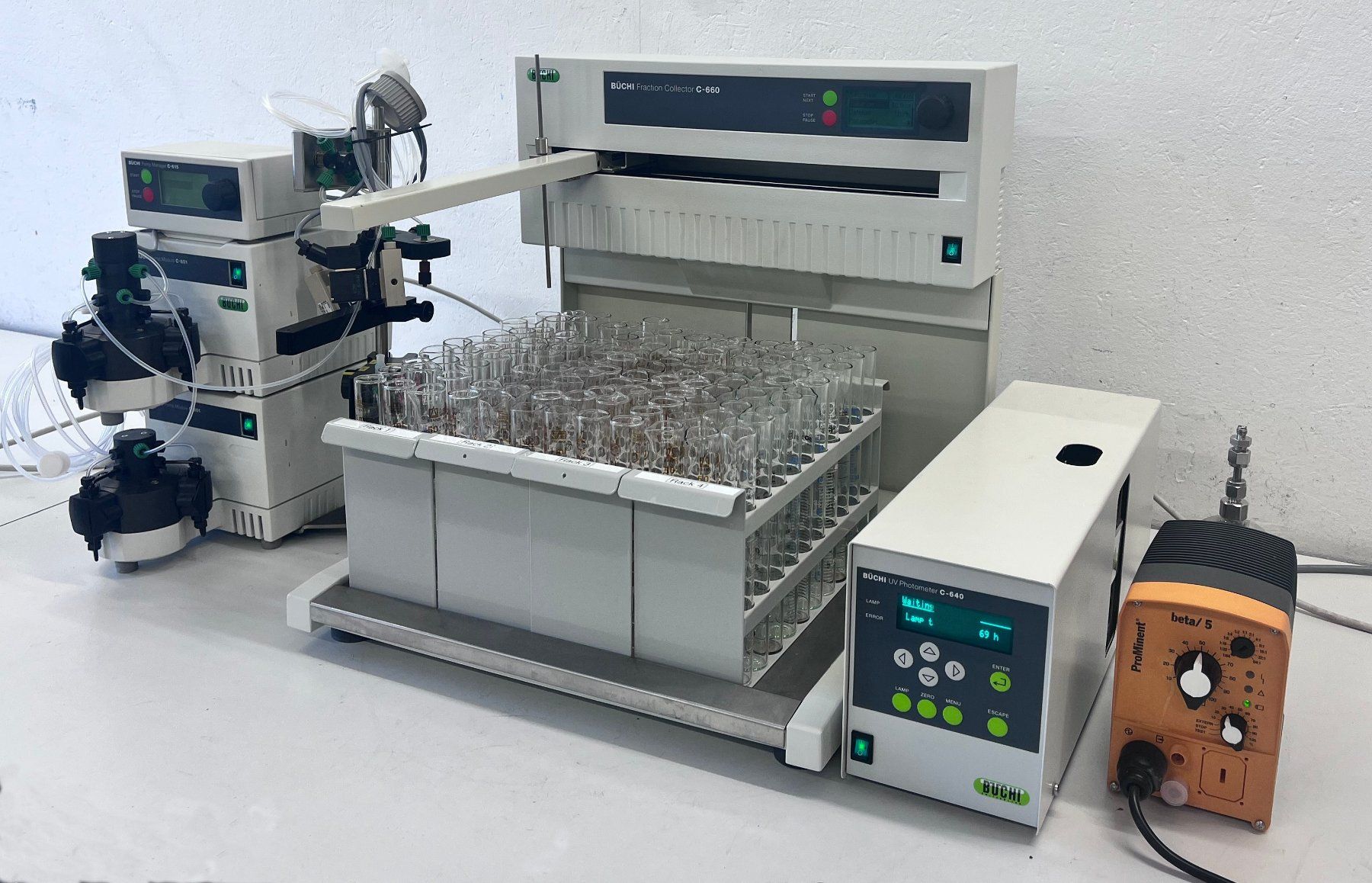Accessori da laboratorio: Büchi qualitativ & quantitatives Chromatographiesystem – Usato da Niederdorf venduto da LeptonAG_Labor