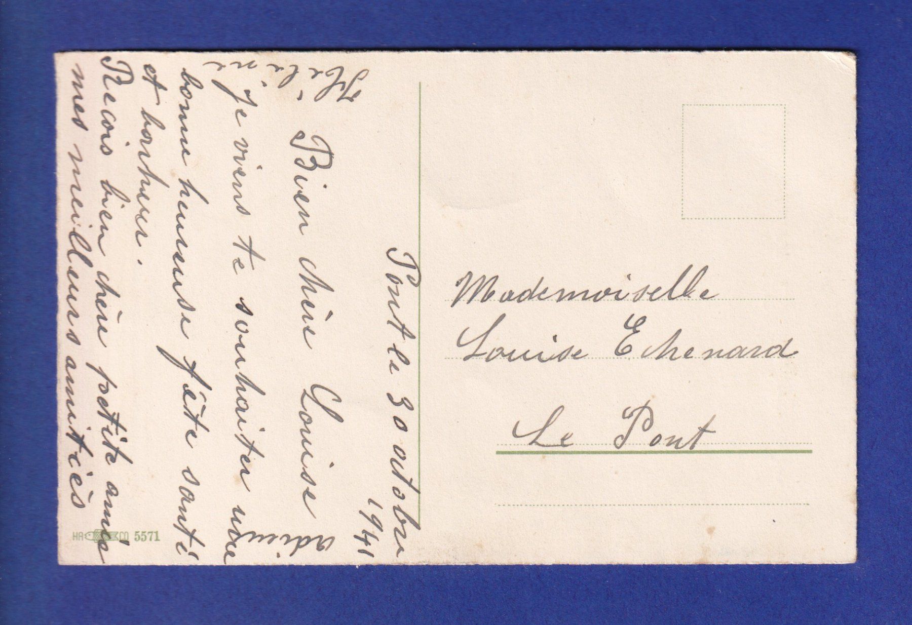 Cartoline postali: CHAT à poil long – Usato da Pully venduto da nicecards-shop 1