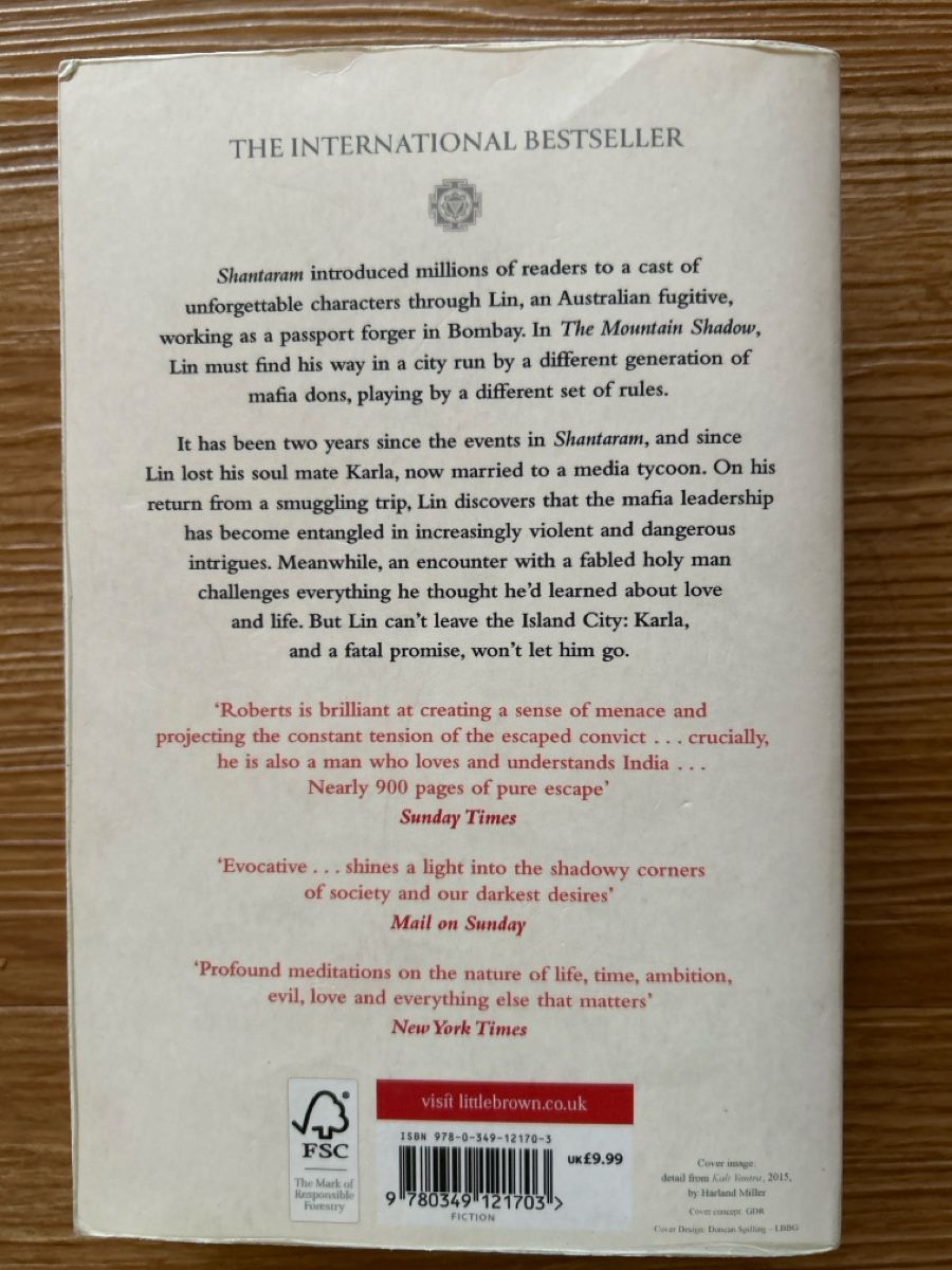 Libri: The Mountain Shadow / Gregory David Roberts – Usato da Winterthur venduto da gadha 1