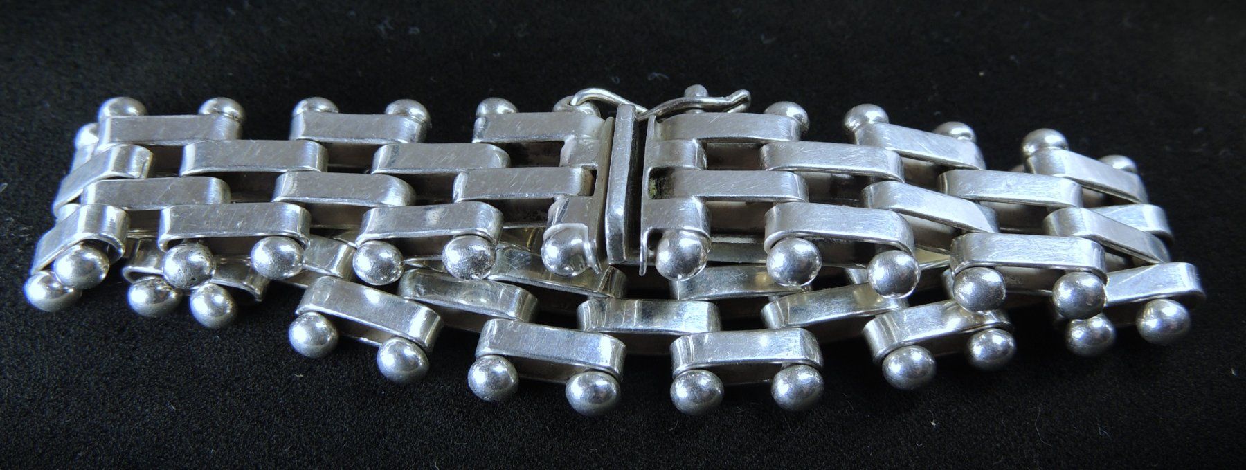 Bracciali & Braccialetti: Massives Silber 925 brick chain Armband – Usato da Waldenburg venduto da schaller707 2