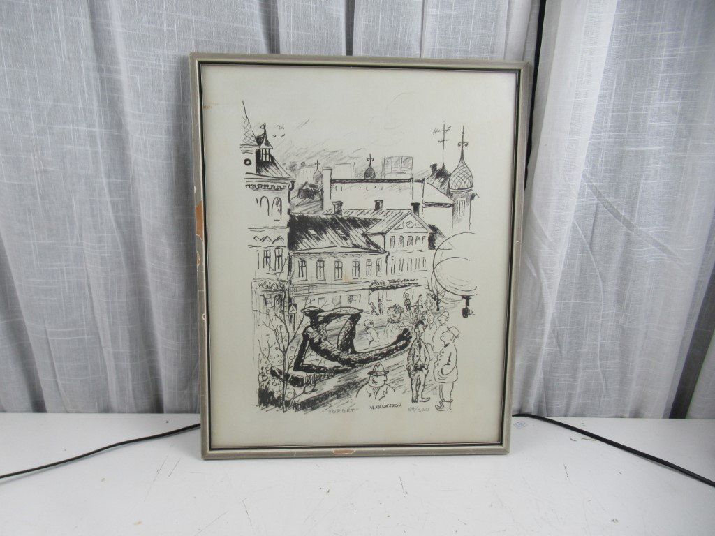 Grafiken & Lithographien: HANS OLOFSSON  Schweden LITHOGRAFIE – Gebraucht aus Flums von Flumsantik