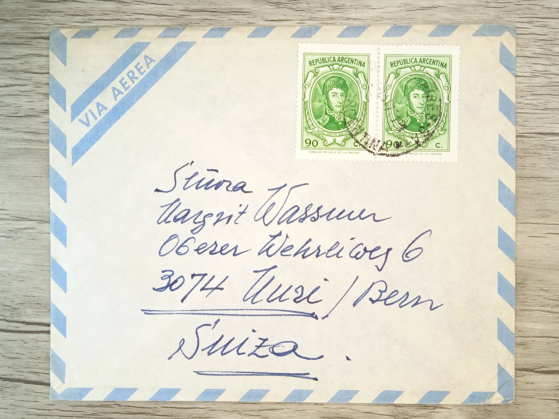 Tutti i francobolli: TR65 Enveloppe + Timbre Argentine 19xx – Usato da Cousset venduto da Patrick_Collections