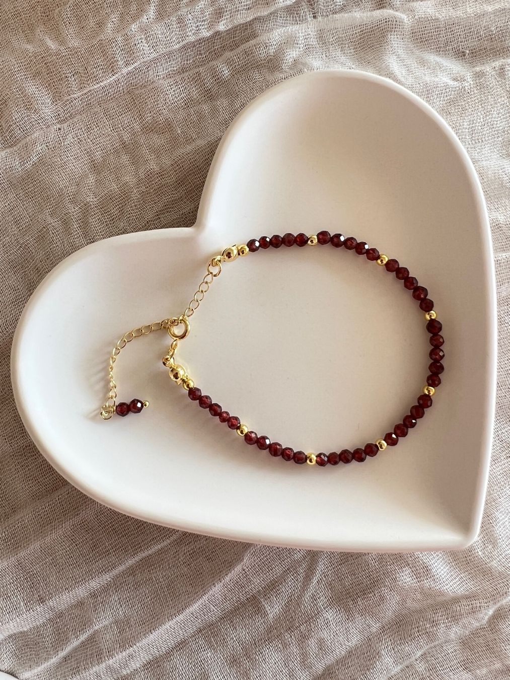 Bracciali & Braccialetti: Bracelet en grenat - Granat Armband – Nuovo e nell'imballaggio originale da Pully venduto da sunaddict 2