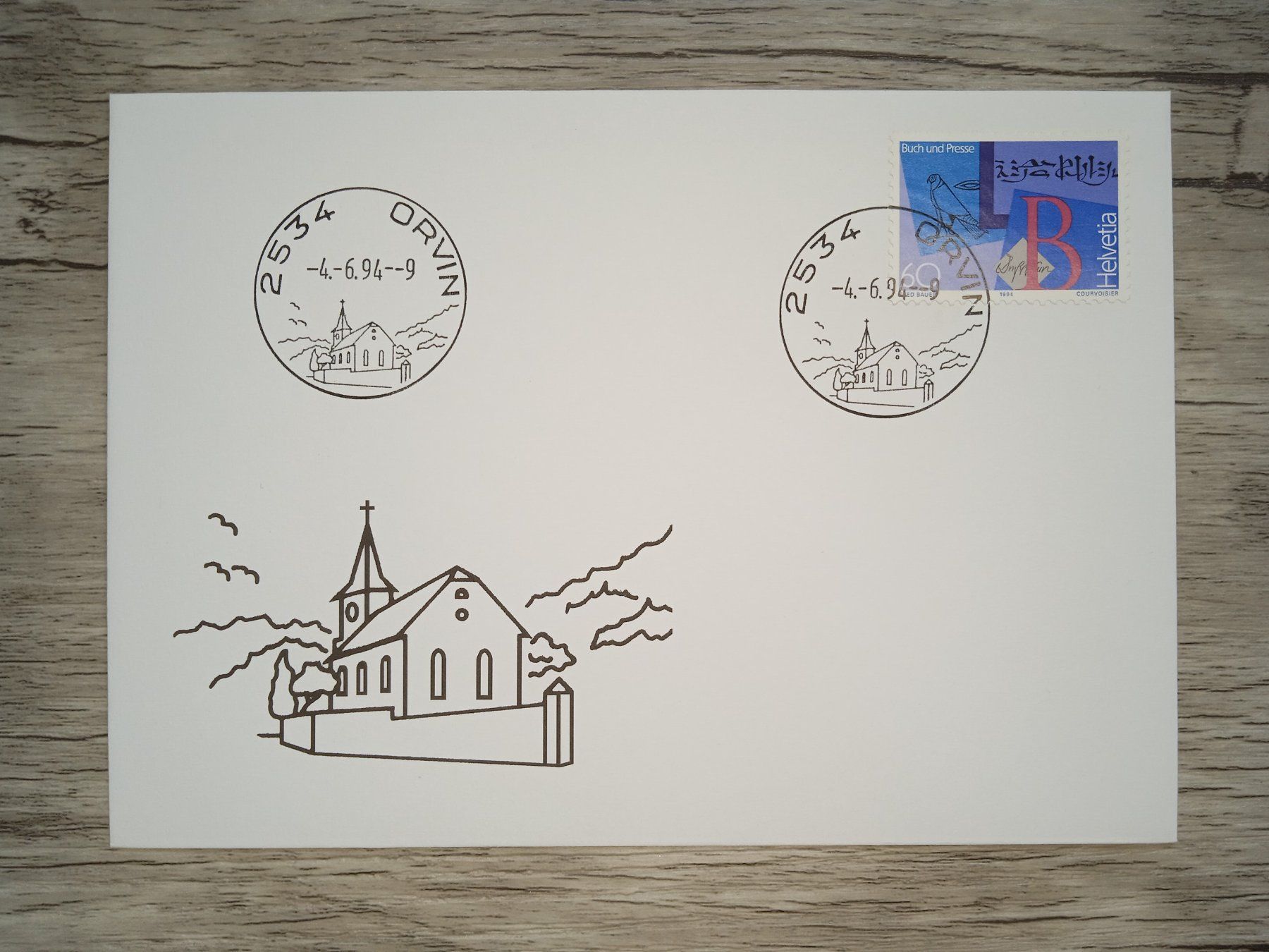 Tutti i francobolli: TR18 Enveloppe + Timbre Suisse 1994 – Usato da Cousset venduto da Patrick_Collections
