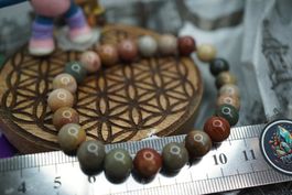 Polychrom Jaspis Armband 8mm   Ab 1.-  Rausverkauf