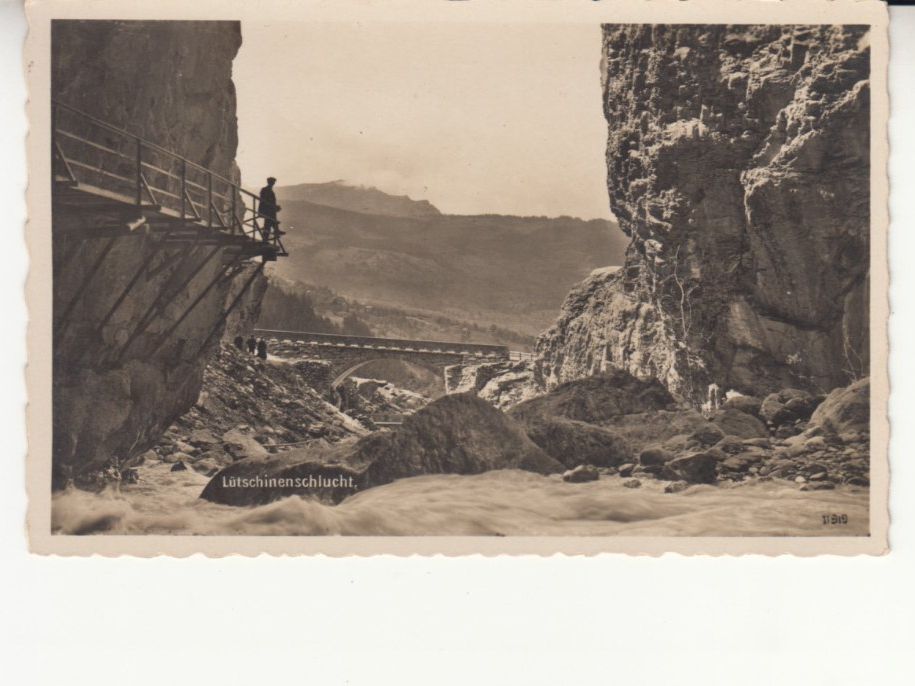Cartoline postali: Lütschinenschlucht ca. 1940 – Usato da Bürglen TG venduto da StampGraf