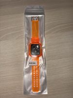 Apple Watch Armband mit Schutzgehäuse – Transparent Orange