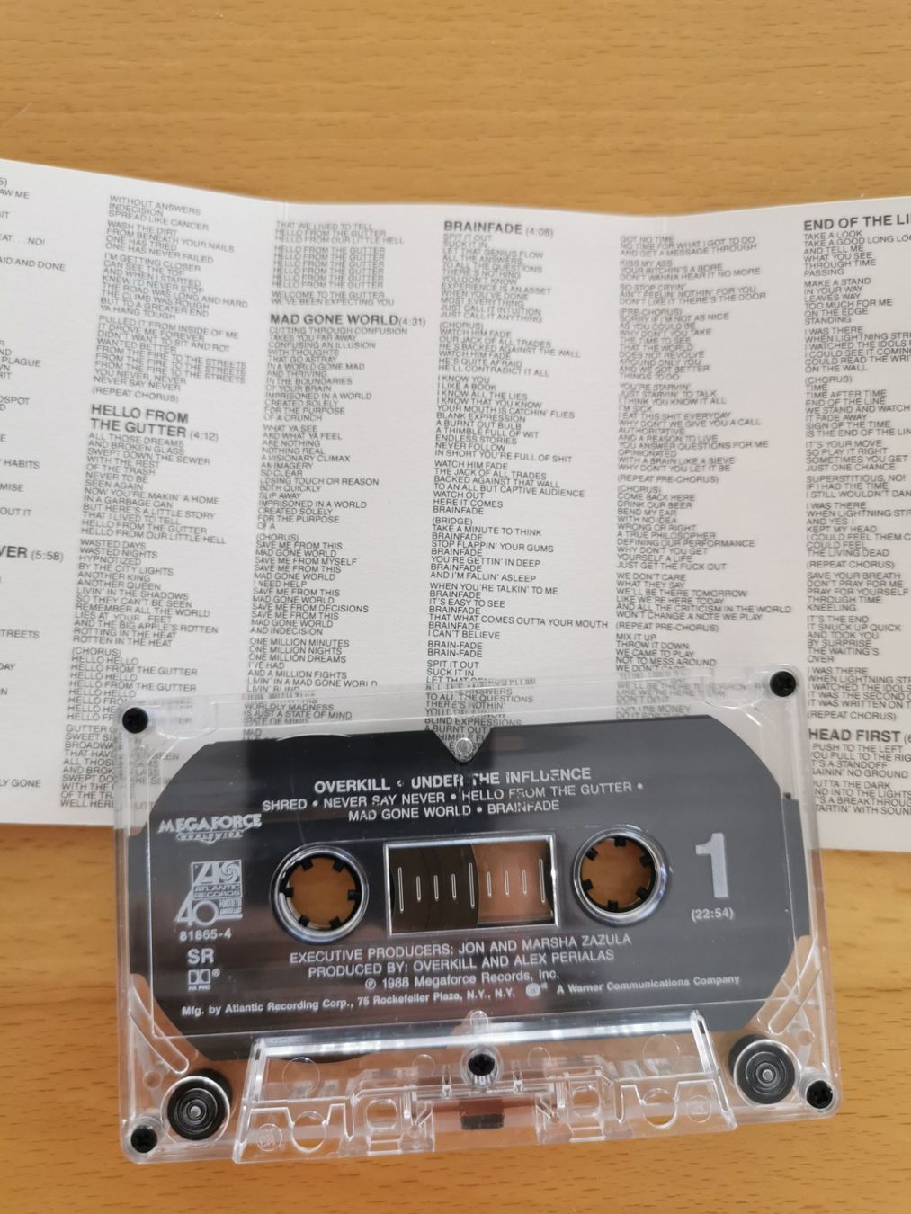 Musicassette: Overkill – Under The Influence – Usato da St.Gallen venduto da Tamal0204 2