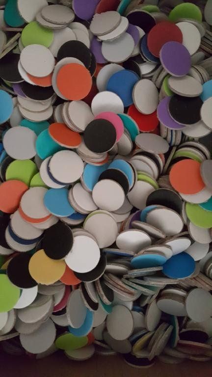 1 kg Karton RONDELLEN (über 1200 stück) Basteln Deoration (Neu (gemäss ...