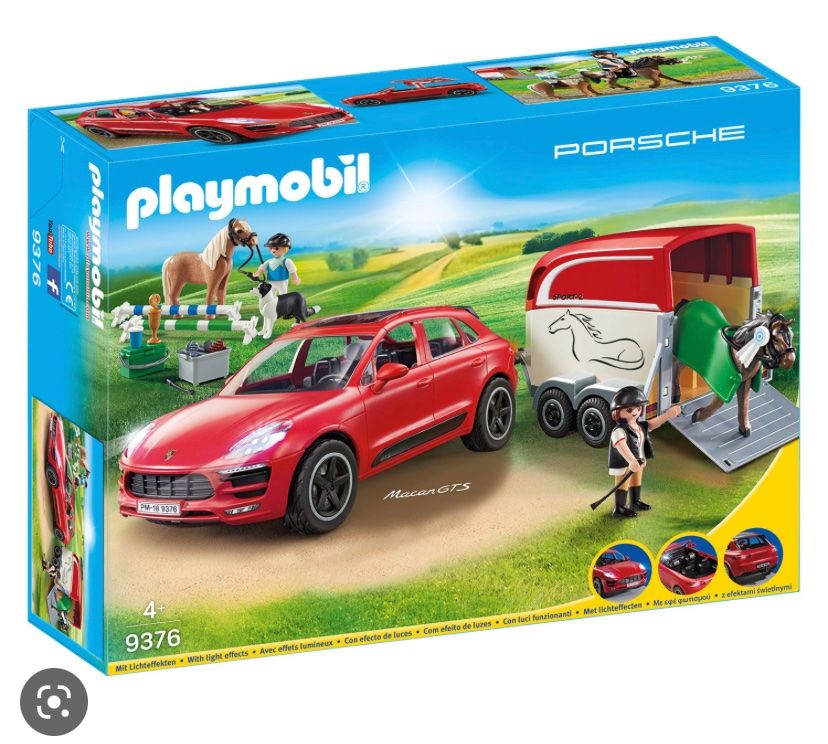 PLAYMOBIL Auto Porsche mit Pferdeanhänger und Pferd Kaufen auf Ricardo