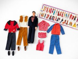 Vintage Ken Doll 1968 Mattel + Kleider Set + Original Barbie