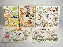 5 Natur Kinder Bücher- Die Garten-, Baum-, Pilz- & Vogel-Uhr