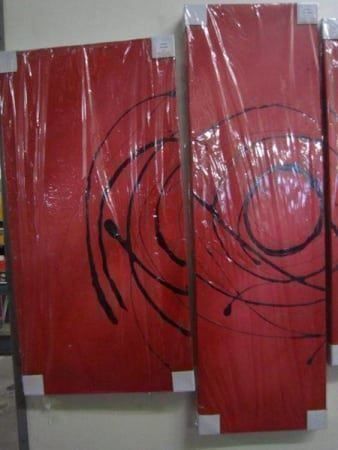 Dipinti: X421 Acrylgemälde 5 tlg. Handbemalt – Nuovo e nell'imballaggio originale da Necker venduto da liq24 2