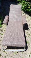 Liegestuhl, Polyrattan, wetterfest