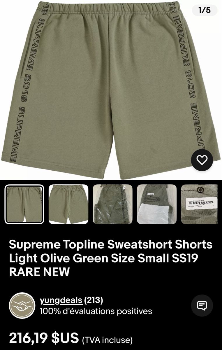 Supreme Pantaloni: Short Supreme – Nuovo (secondo la descrizione) da Bulle venduto da gre_v7rv 5
