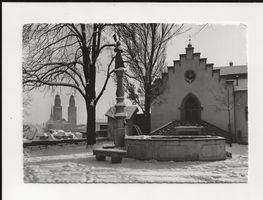 AK 1954 Zürich Lindenhof im Winter ⛄