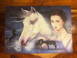 Adventskalender Puzzle, Romantischer Schimmelkopf m.Brunette
