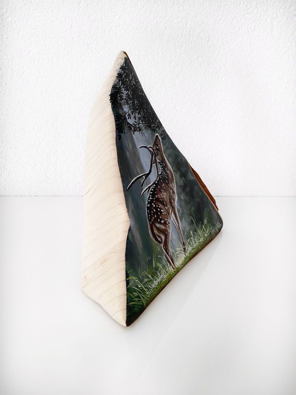 Tutte le decorazioni: Hirsch Malerei auf Holz – Nuovo e nell'imballaggio originale da Niederbipp venduto da Chakala_20 3